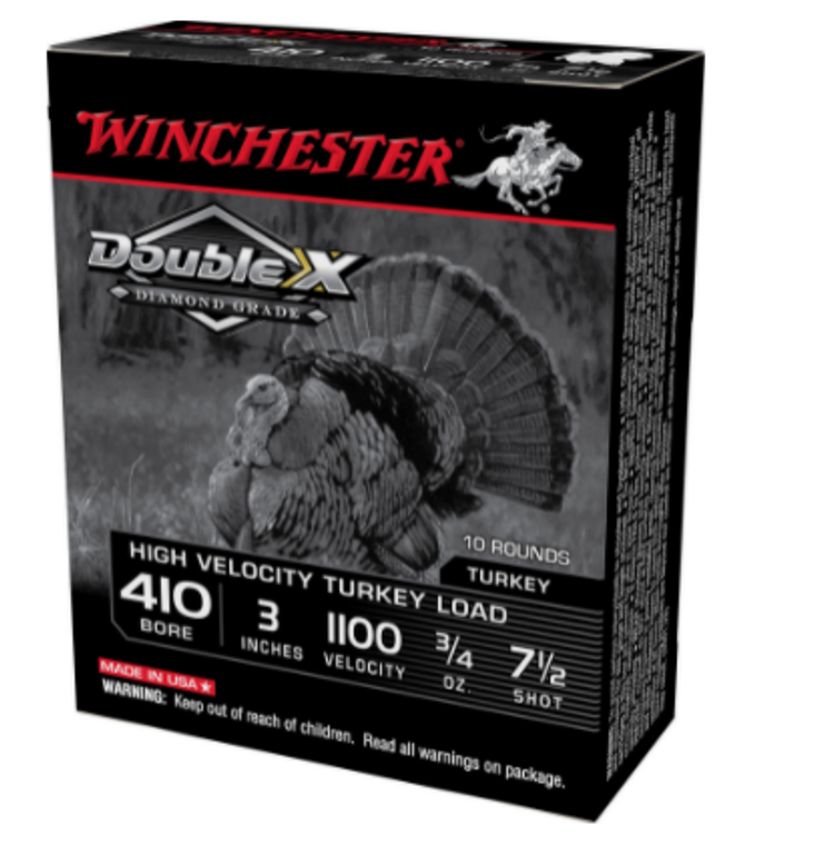 Winchester Double X Diamond Grade Turkey 410 Gauge 3" #7.5 Shot 10 Rounds