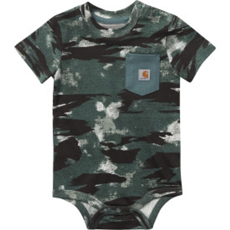 Carhartt Kids Short-Sleeve Pocket Camo Bodysuit