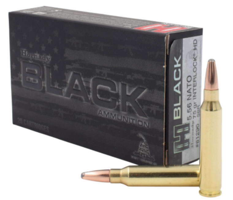 Hornady Black 5.56x45mmNATO 75 Grain 20 Rounds