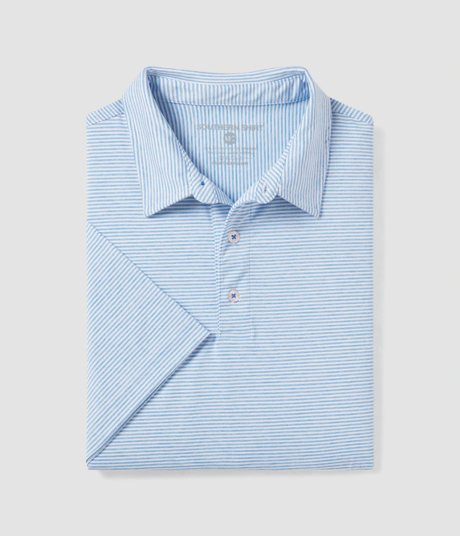 Southern Shirt Co Heather Madison Stripe Polo