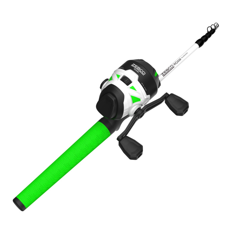 Zebco Roam Telescopic  Spincast Combo Green