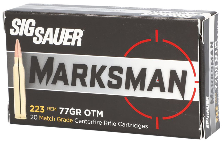 Sig Sauer  Marksman 223 Rem 77 grain 20 Rounds Open Tip Match (OTM)