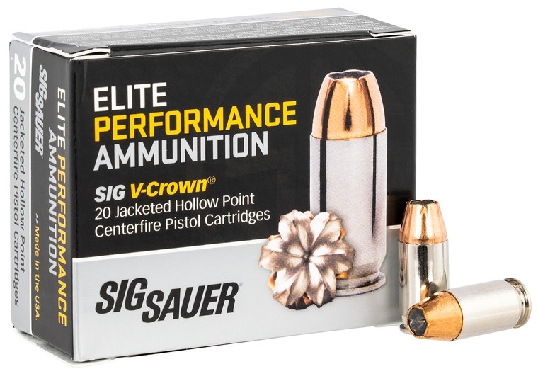 Sig Sauer Elite V-Crown 380 ACP 90 Grain Jacketed Hollow Point 20 Rounds