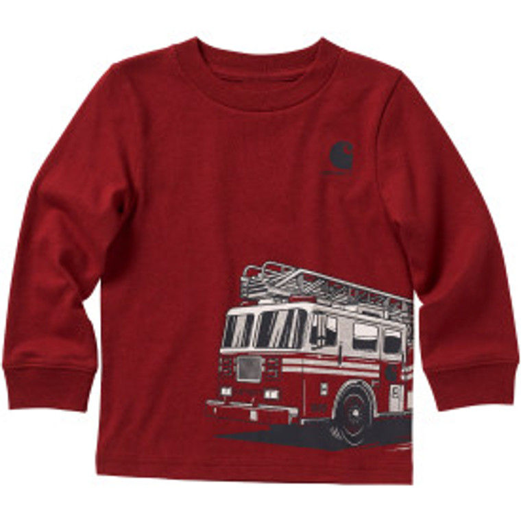 Carhartt Kids Long Sleeve Fire Truck T-Shirt
