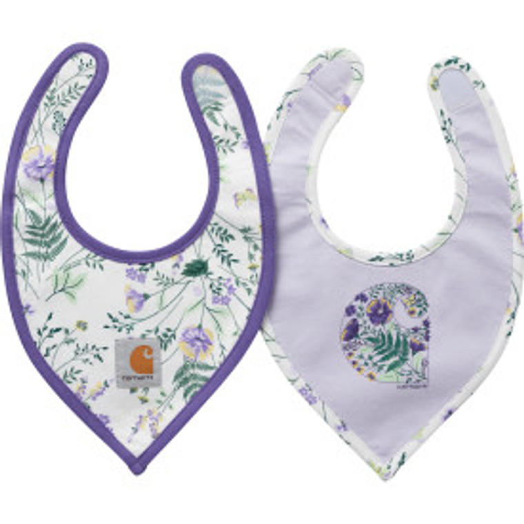 Carhartt Kids Wildflower Print Food Bib Set Of 2