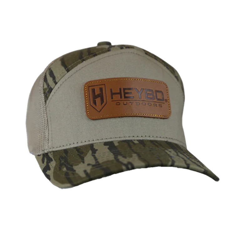 Heybo 7 Panel Bottomland Leather Patch Hat