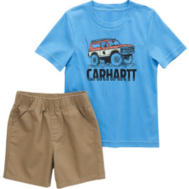 Carhartt Kids Short-Sleeve Off-Road Tee and Canvas Short Set