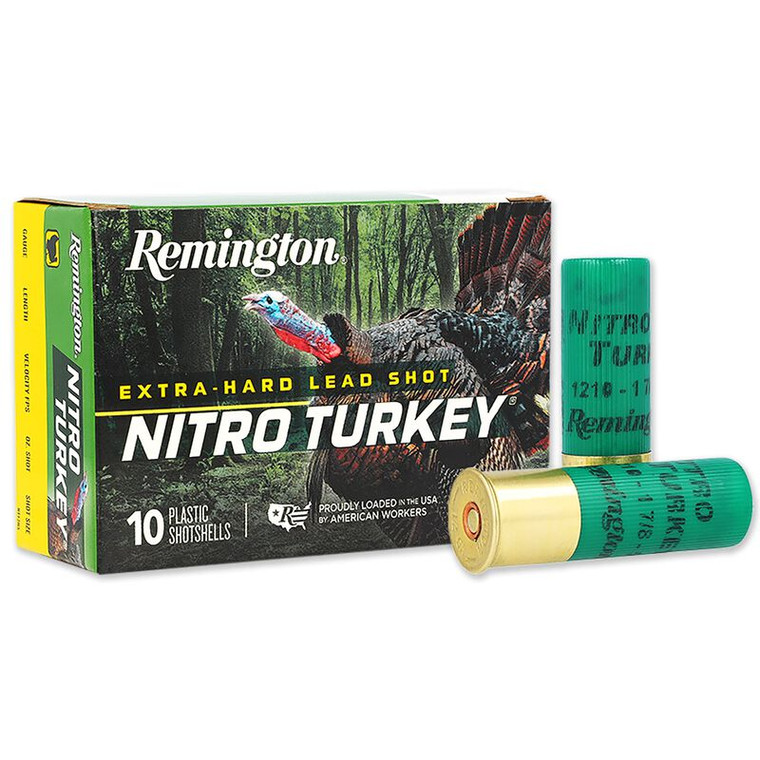 Remington Ammunition Nitro Turkey 12 Gauge 3" 1 7/8 oz 4 Shot 10 Rounds