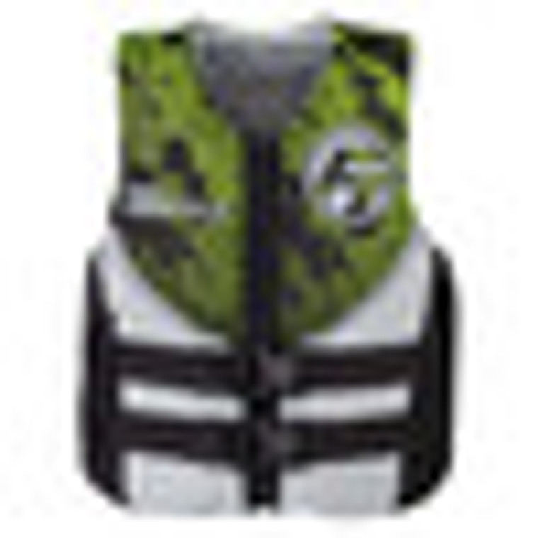 FULL THROTTLE Junior Hinged Neoprene Life Jacket - Green