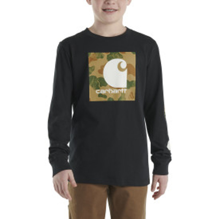 Carhartt Kids Long Sleeve Camo Graphic T-Shirt