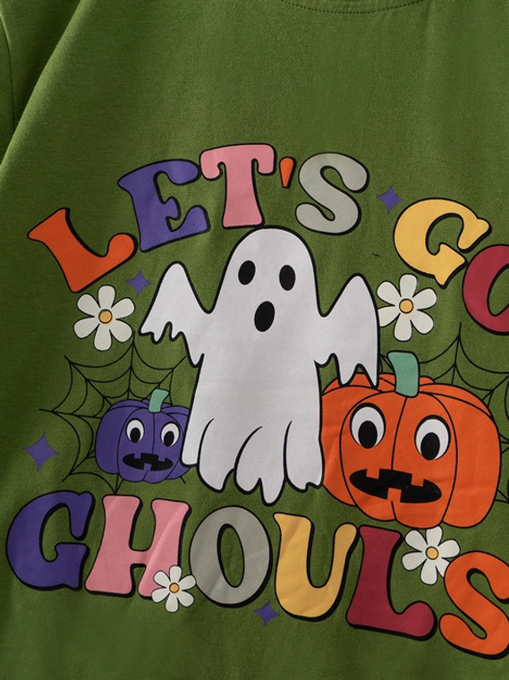 Little One USA Halloween Lets Go Ghouls Tee
