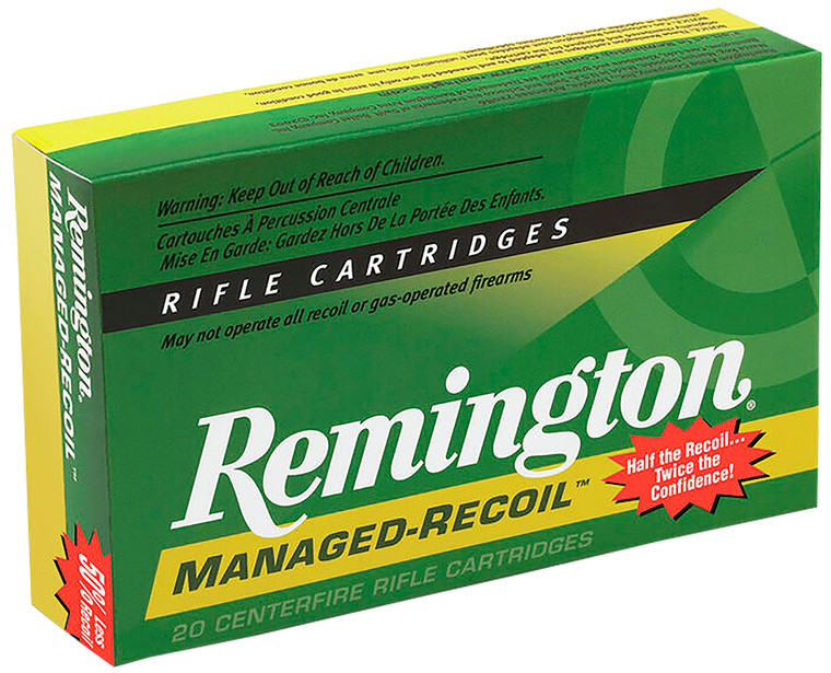 Remington Ammunition Managed-Recoil 30-30 Win 125 gr Soft Point Core-Lokt (SPCL) 20 Rounds
