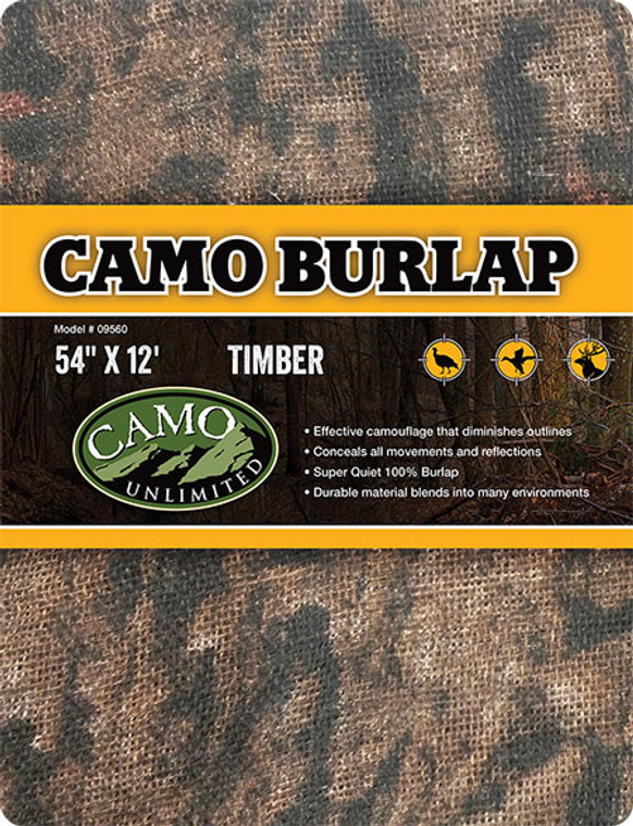 Camo Unlimited Timber Burlap