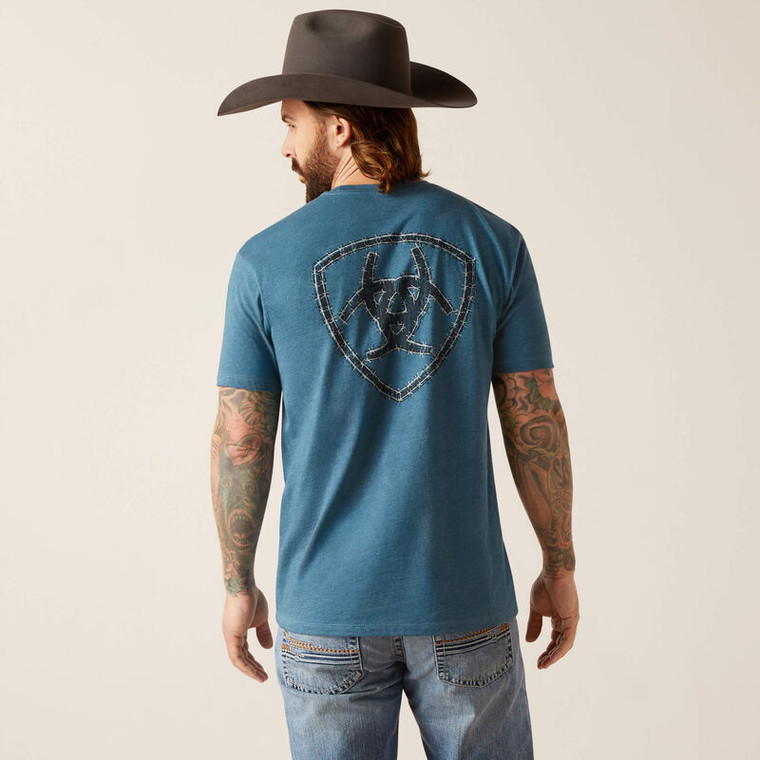 Ariat Mens Western Wire Ss Tee