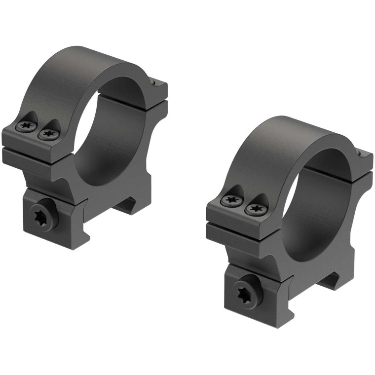 LEUPOLD OPEN RANGE CROSS SLOT 30MM LOW RINGS, MATTE BLACK