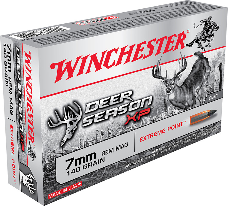 Winchester Ammo Deer Season XP 7mm Rem Mag 140 gr Extreme Point 20 Rounds