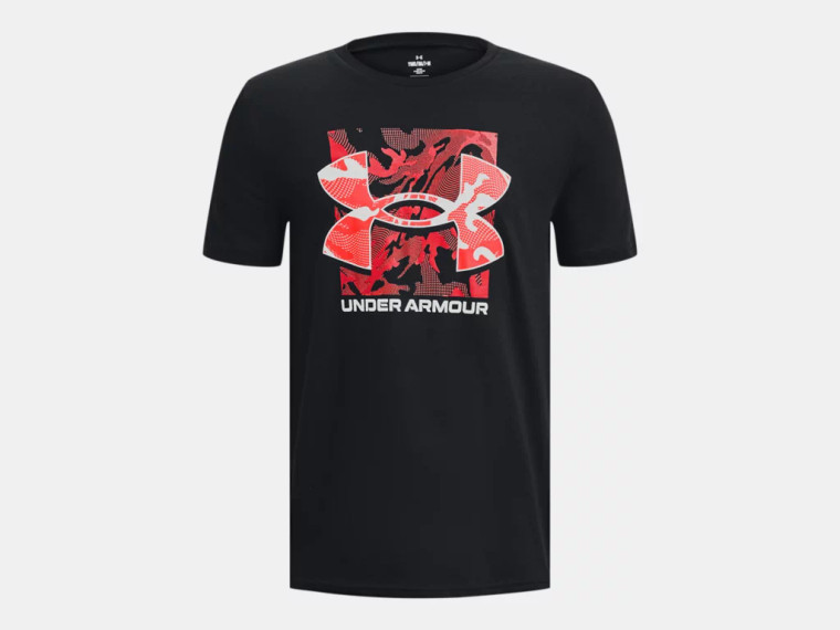 Under Armour Boys UA Box Logo Camo Short Sleeve