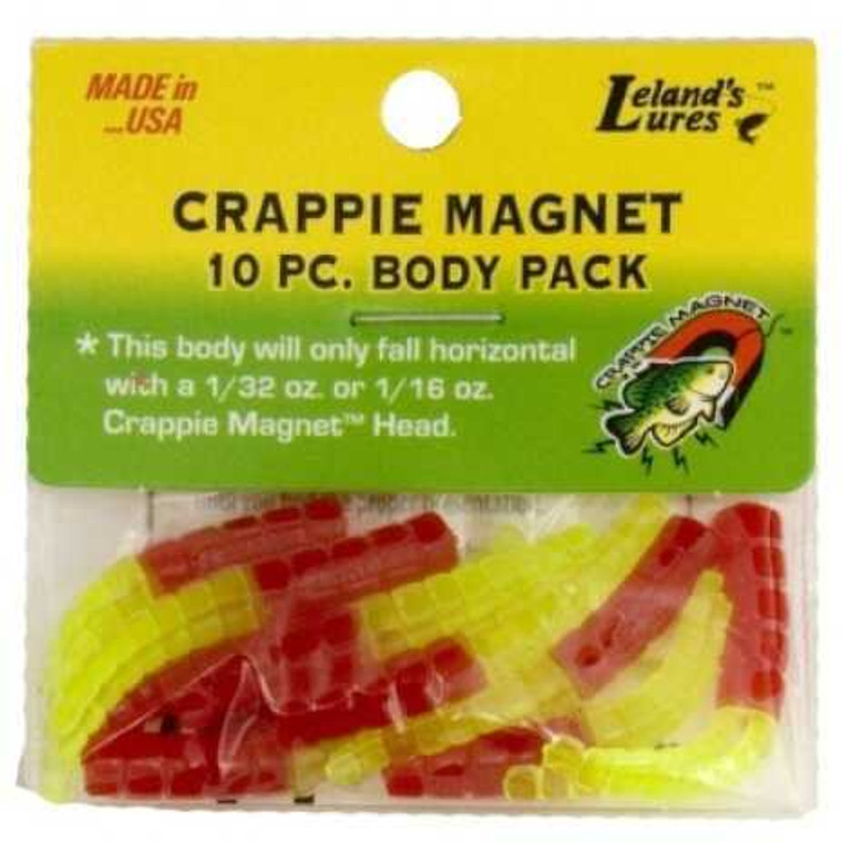 Leland's Lures Crappie Magnet 15-Piece Body Pack