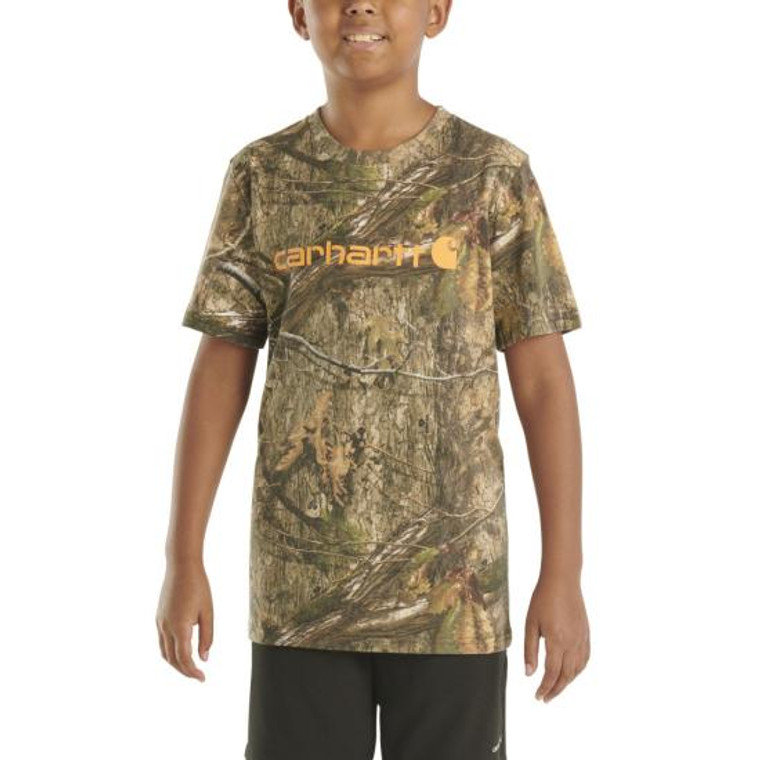 Carhartt Ss Camo Logo Boys Tee