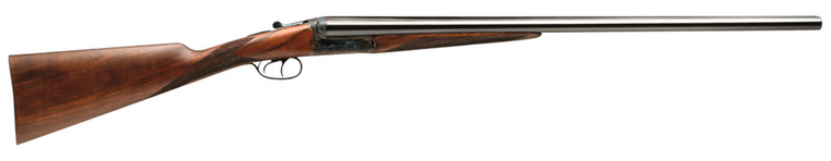 Dickinson ST2026DH Estate  20 Gauge with 26 Black Barrel 3 Chamber 2rd Capacity Color Case Hardened Metal Finish Oil Turkish Walnut Stock  Double Trigger Right Hand Full Size