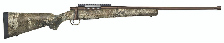 Mossberg 28171 Patriot Predator 7mm PRC 31 24 Fluted  Threaded Patriot Brown Cerakote BarrelRec TrueTimber Strata Stock