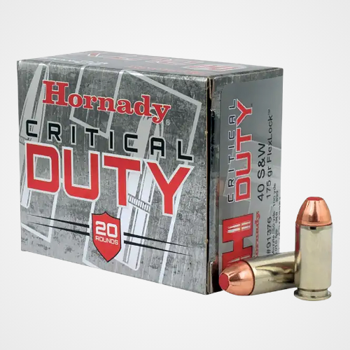 Hornady Critical Duty 40S&W 175gr Hornady FlexLock 20 Per Box