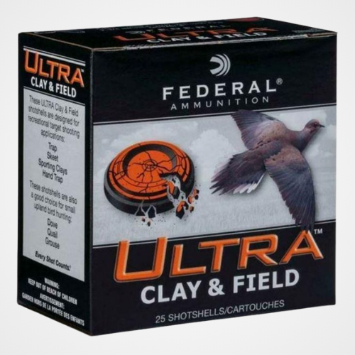 Federal Ultra Clay & Field 12 Gauge Ammo 2.75" #6 Shot 1 1/8oz 25-Round Box