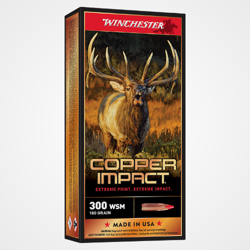 Winchester Ammo Copper Impact 300WSM 180gr Copper Extreme Point Lead Free 20 Per Box