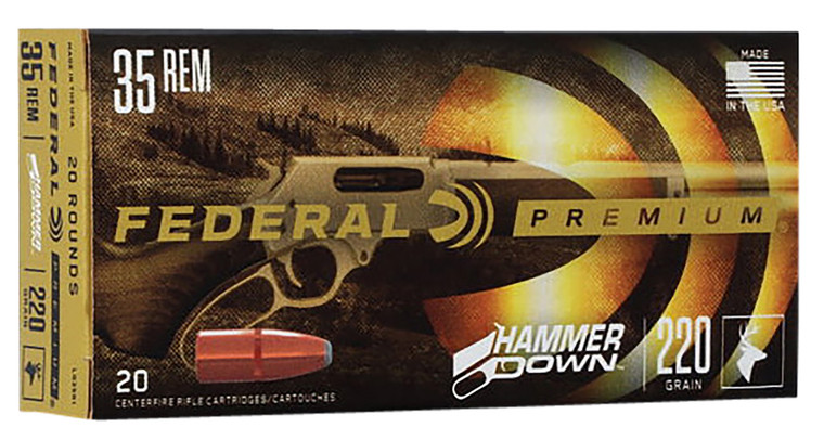 Federal Premium HammerDown 35Rem 220gr Bonded Hollow Point 20 Per Box