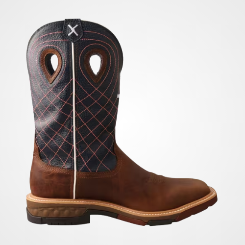 Twisted X Men's CellStretch Work Boots - Mocha/Navy