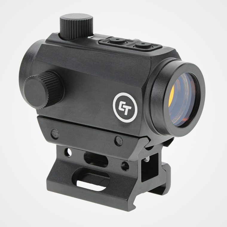Crimson Trace CTS-25 Matte Black 1x20mm 4 MOA Red Dot Reticle, Picatinny Rail Mount