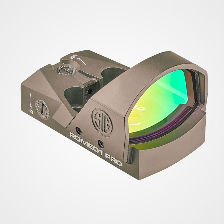 Sig Sauer Electro-Optics Romeo1Pro Flat Dark Earth 1 x 30 mm 6 MOA Red Dot