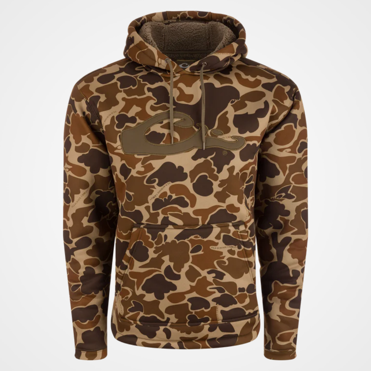 Drake LST Silencer Fleece-Lined Camo Hoodie
