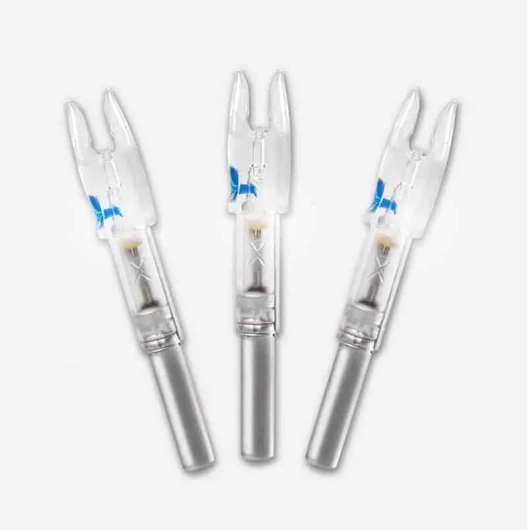 Halo DoubleTake Archery Halo Nock Lighted 3 Pack Multi Fit Blue