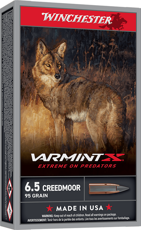 Winchester Ammo Varmint X 6.5 Creedmoor 95gr 20 Per Box