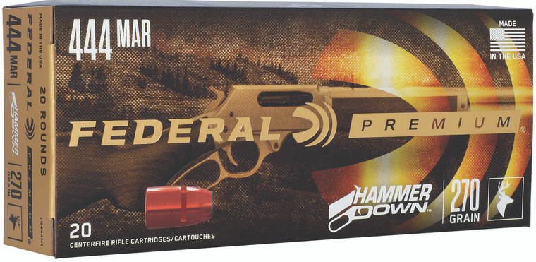 Federal Premium HammerDown 444Marlin 270gr Bonded Hollow Point 20 Per Box