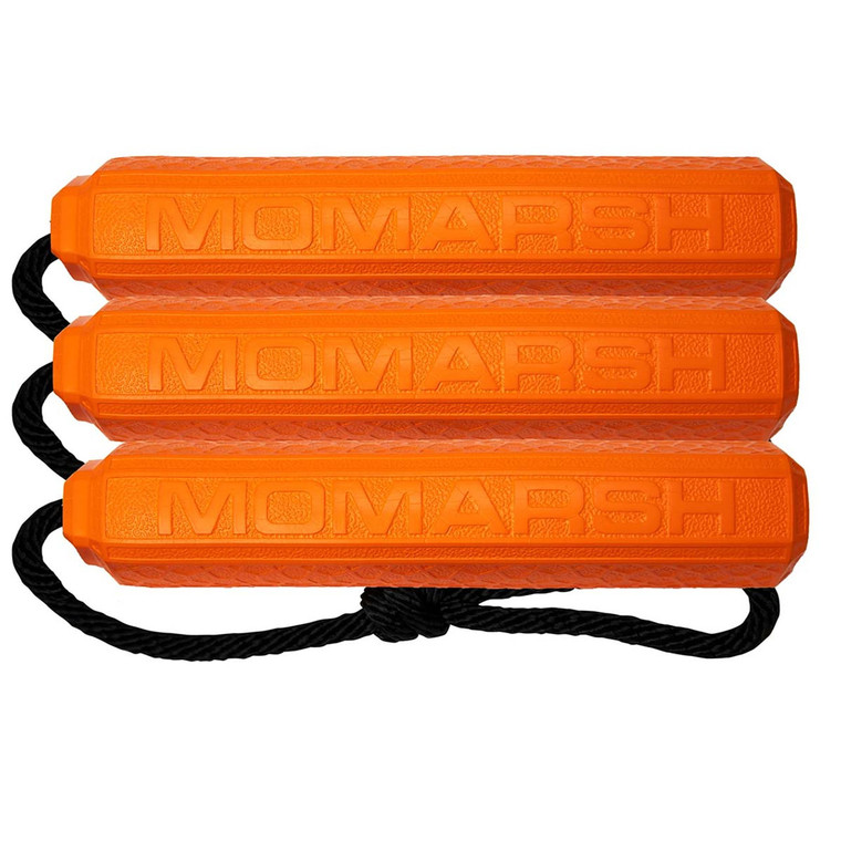 MoMarsh Dog Training Bumpers - Orange\Medium - 3 Pack