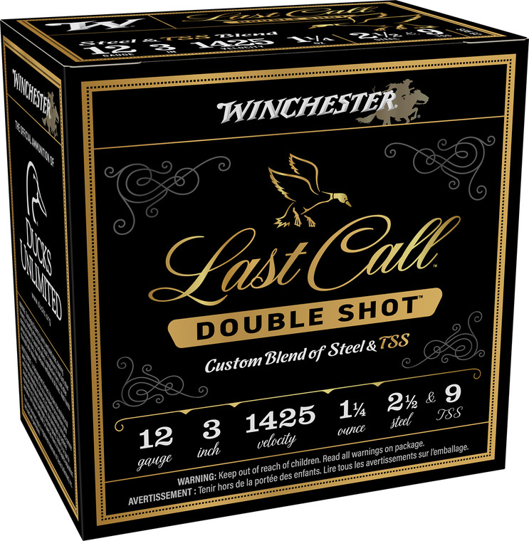 Winchester Ammo Last Call Double Shot 12 Ga 3" 1 1/4oz 2.5/9TSS Shot 25 Shells
