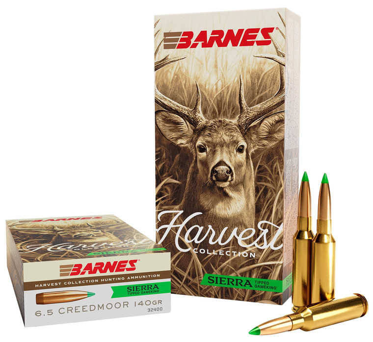 Barnes Harvest 6.5Creedmoor 140gr Sierra Tipped GameKing 20 Rounds