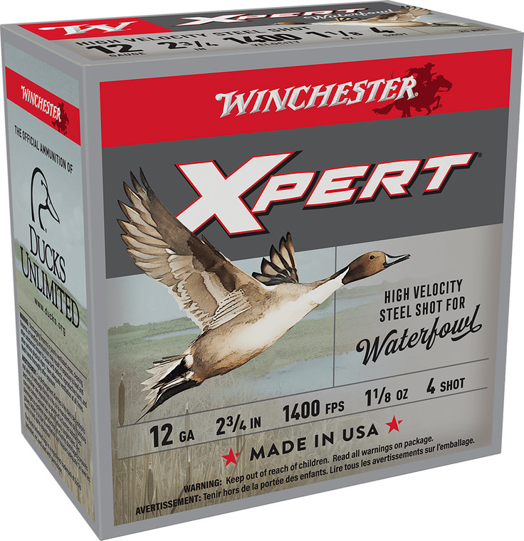 Winchester Super X Xpert High Velocity 12 Ga 2.75" 1 1/8oz 4Shot 25 Shells
