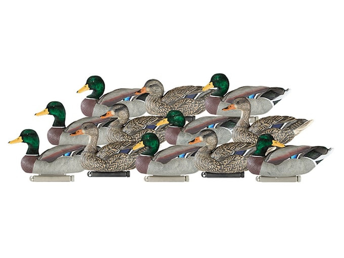 Dakota Decoy X-Treme Weighted Keel Mallard Duck Decoys 12-Pack