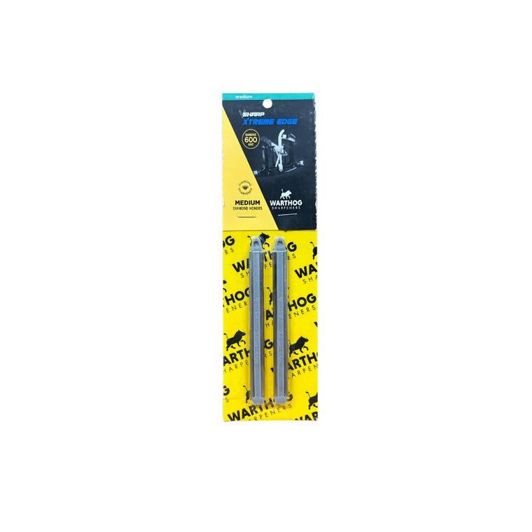 Warthog Sharpeners V-Sharp Xtreme Edge Diamond Honers | Medium 600 Grit | Set of 2