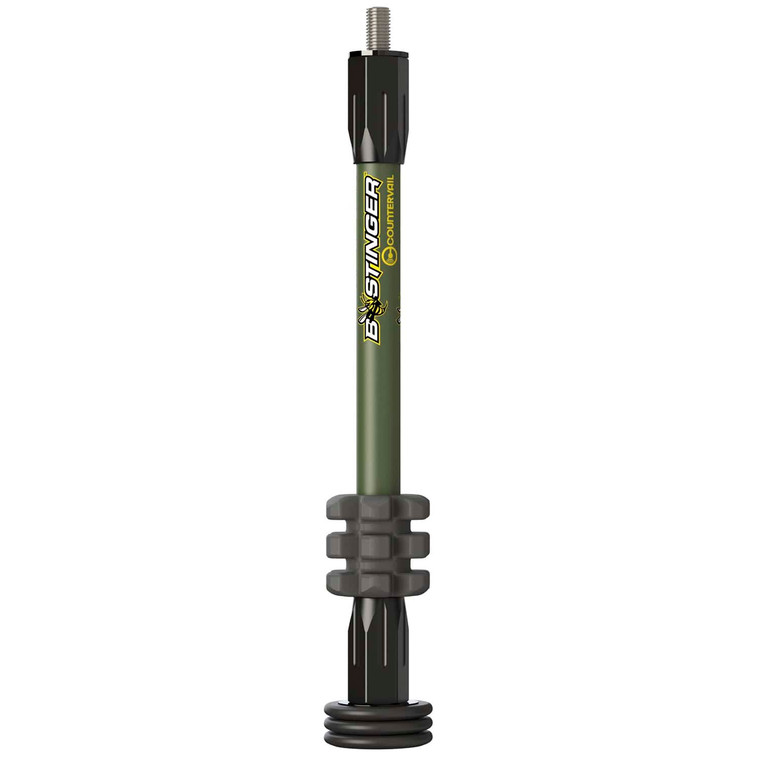 Bee Stinger Stabilizer MicroHex Hunter 8″ w/ Vibration Dampener Olive