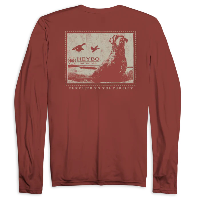 Heybo Weathered Lab Stamp Long Sleeve Tee