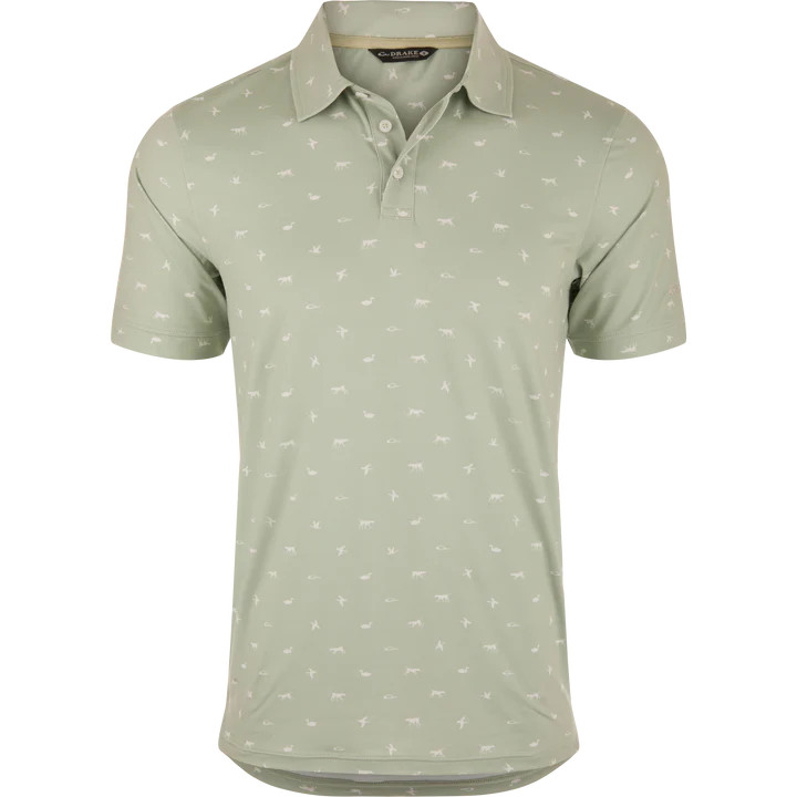 Drake Performance Print Polo
