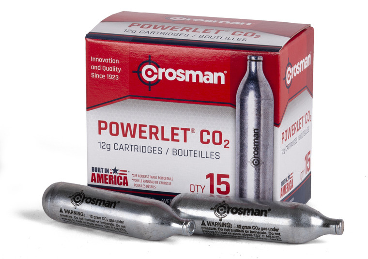 Crosman Powerlet Co2 Cartridges 15 Count