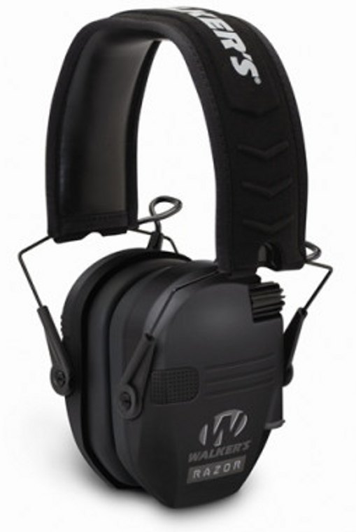 Walker's Game Ear Razor Slim Shooter Folding Ear Muffs Black