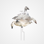 Higdon FLATS Motion Silhouette Snow Goose Decoys 12-Pack