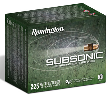 Remington .22 LR 40gr SUBSONIC – 225rd