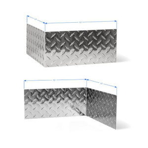 Diamond Tread Wall Base Finished corners